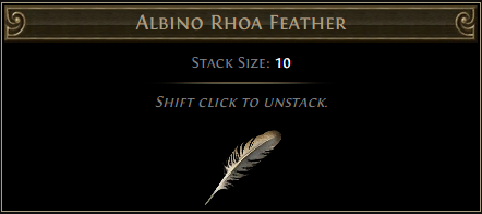 Albino Rhoa Feather