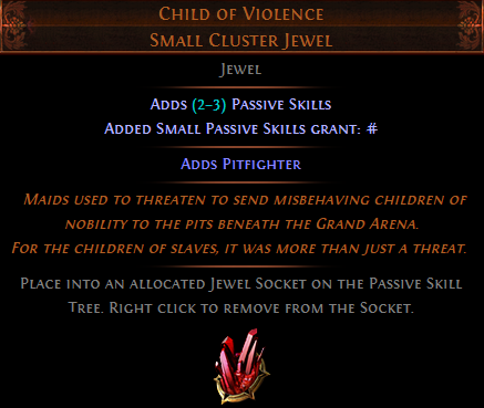 Child of Violence Small Cluster Jewel