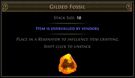 Gilded Fossil