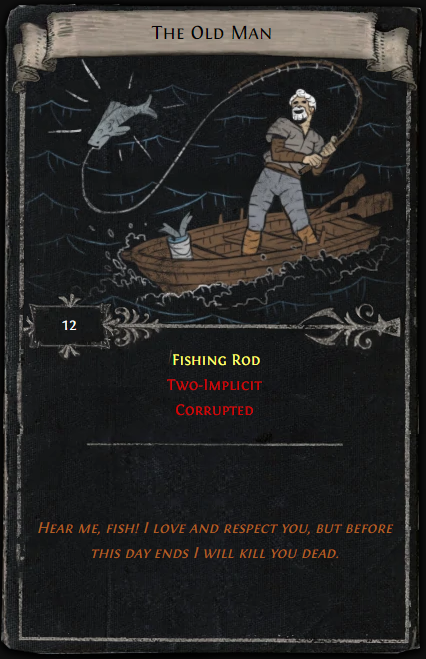 The Old Man Divination Card
